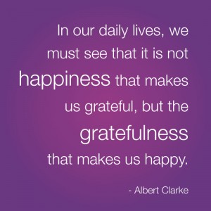 Gratefulness Makes Us Happy | Happy Wives Club